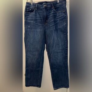 Old Navy Dark Blue Straight Leg Women's Jeans